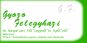 gyozo felegyhazi business card